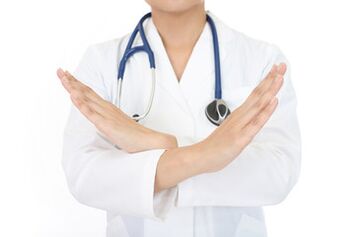 The doctor prohibits